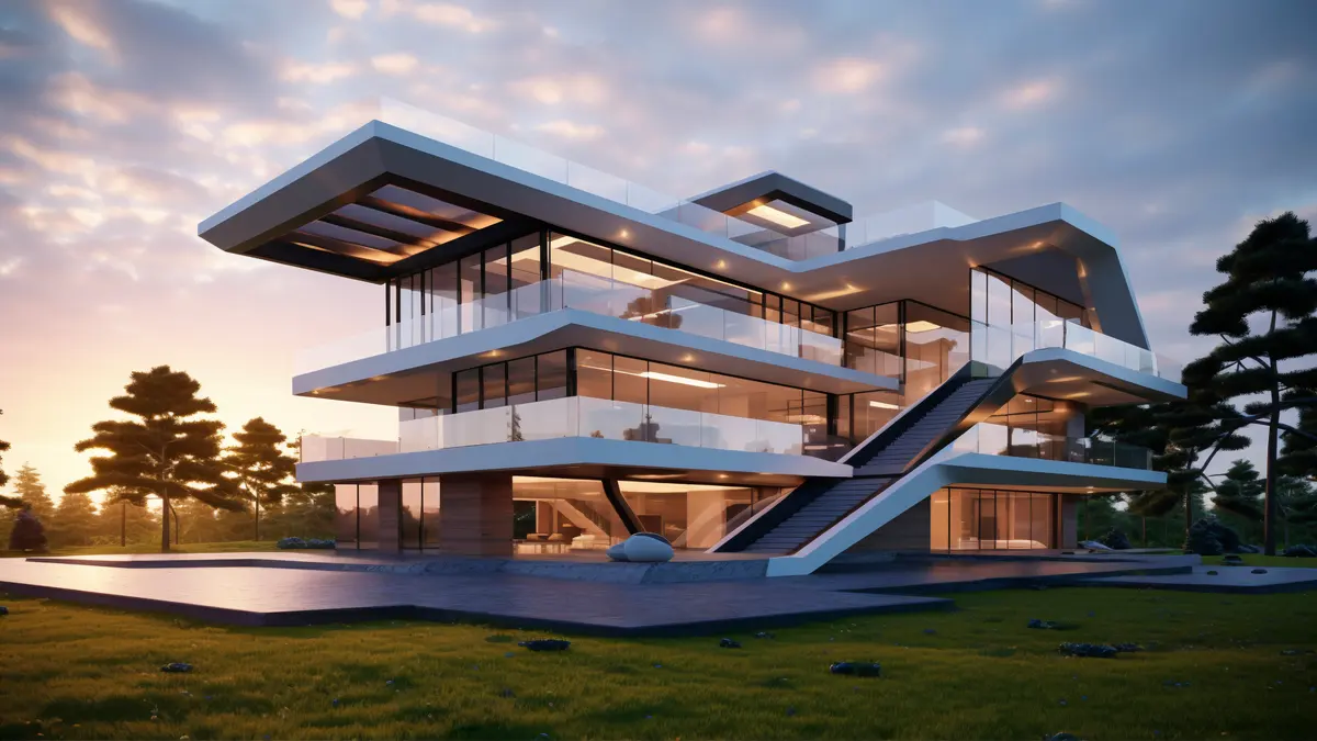 Architectural model of a residential building representing property investment